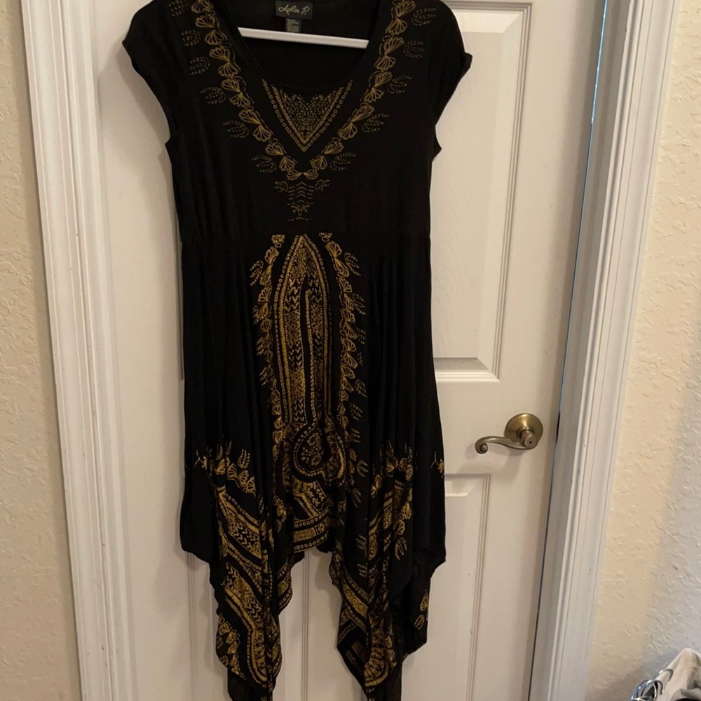 Lola P Pattern Dress Size L
